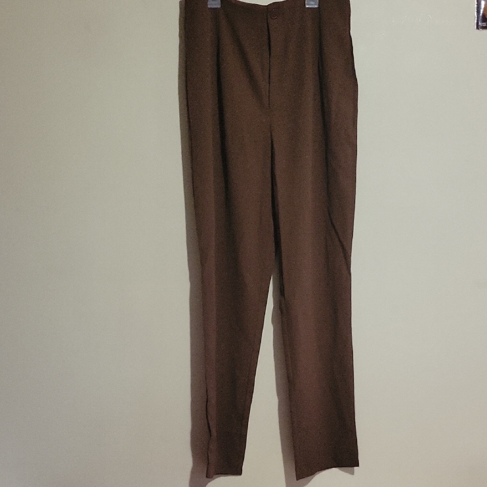 Elegant Womens Brown Dress Pants